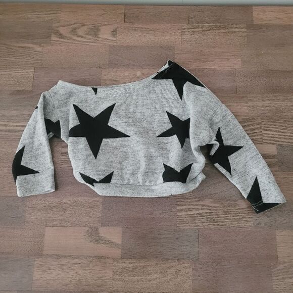 Bailey's Blossoms Mommy & Me Black & Grey Off Shoulder Sweaters Size Extra Small - Picture 5 of 6